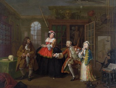 Marriage A-la-Mode 3, Die Inspektion von William Hogarth